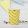 Paper Sigzag glasses, set of 6 pcs., 250 ml, gold color