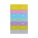 Elastic band A6, 12 departments, patterns, turquoise pastel