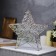 Figure Light "Star Wicker", 30x30x7 cm, 30 LED, AAX3 batteries (not complete), glow warm white