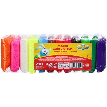 A set of light jumping plasticine, 12 colors, mixers-4