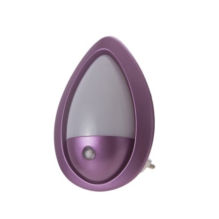Night -bend "firefly" with a lighting sensor, 3_LED x 1 W, 10 cm (220V) violet. Risalux-5