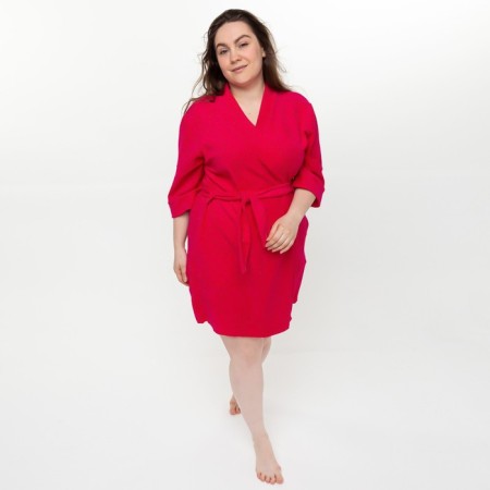 Women's robe, raspberry color, size 46-2
