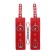 Handcuffs Pecado BDSM, soft with grirts, genuine leather, red
