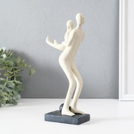 Polystone souvenir "Like behind a stone wall" white 6x10.5x25 cm-2