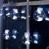Garland "fringe" 2.4 × 0.7 m with nozzles "balls", ip20, transparent thread, 108 LED, glow white, 8 modes, 220 V