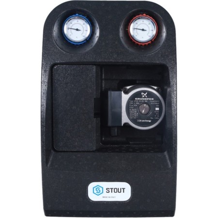 STOUT SDG-0038-182502 pumping group, 18 plates heat exchanger, GRUNDFOS UPSO 25-65-1