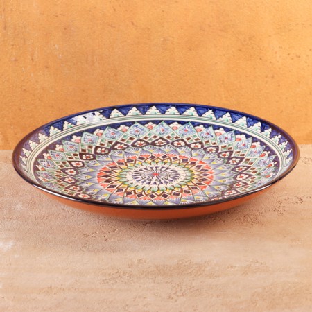 Largan Rishtan ceramics "Patterns", 32 cm, blue-8
