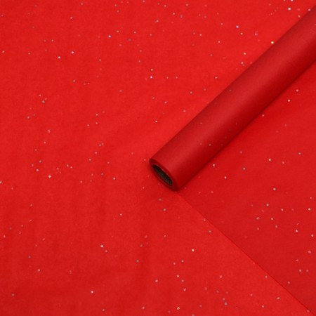 Paper Pacific, "Confetti", red, 50cm x 10 m