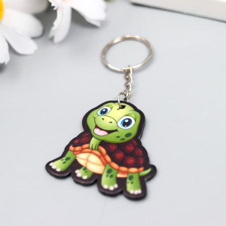 Acryl keychain "Cute turtle" 4x4 cm-1