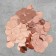 Filler for the ball "confetti", circle, 1.5 cm, foil, 10 g, color pink gold