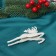 Christmas tree toys 4 pcs. “Winter magic. White jumping deer »Plastic, 9x5 cm