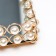 Interior stand for candles with a "pearl" mirror 5.5x23x30 cm