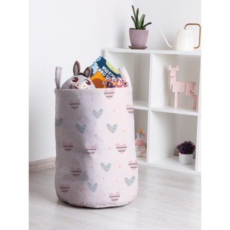 Basket for toys "Heart in strip, size 35x50 cm