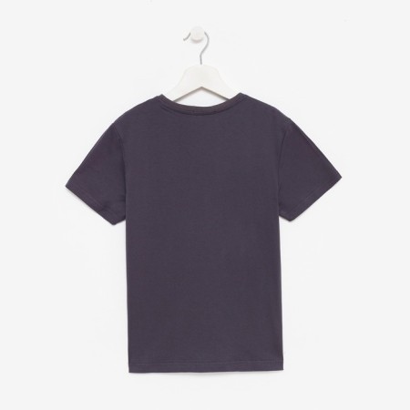 T-shirt for a boy, gray color, height 134-140 cm-5