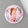 Magnet of sunset "beloved mother", diam. 5 cm