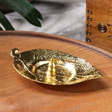 Claus for any incense "leaf", golden, 2.5x13 cm