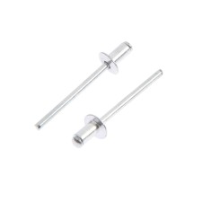 Rolls of the tundra krep, exhaust, aluminum-old, 4x8 mm, unpainted, 50 pcs