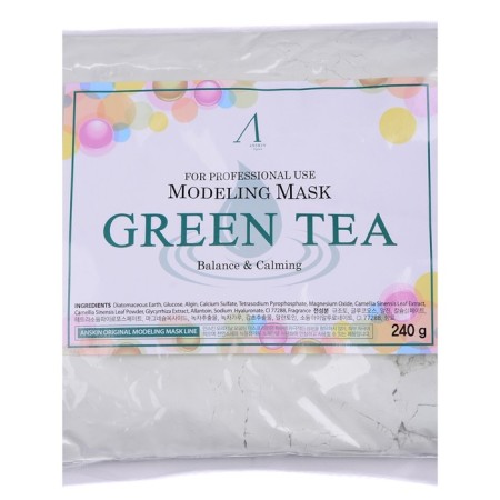 Alginate mask ANSKIN Green Tea Modeling Mask, soothing, 240 g-2
