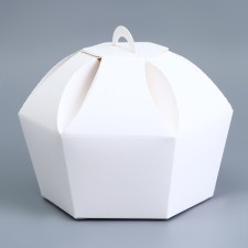 Folding box, 10 x 10 x 13 cm, white