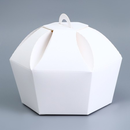 Folding box, 10 x 10 x 13 cm, white