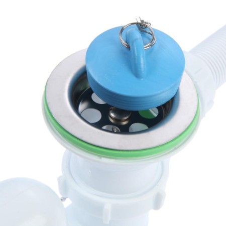 AKVater bath siphon, 1 1/2 "x 40 mm, adjustable, without corrugation-1