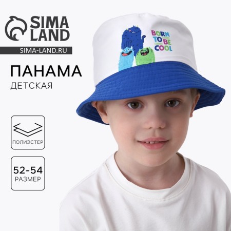 Panama Panama for the boy "Monster", white color, rr 54