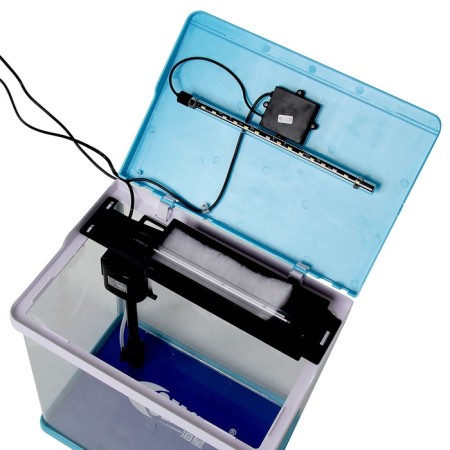 The Seastar HX-390F Aquarium includes: LED lamp 3 color, 7 modes, filter, 30 l, blue-3