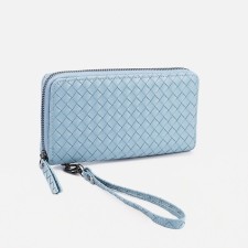 Women's wallet with lightning, blue color