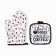 COMPLE COMPLE COMPLENT "COFFEE", TRASE 17X17 cm, mittens 26x16 cm, 100% p/e