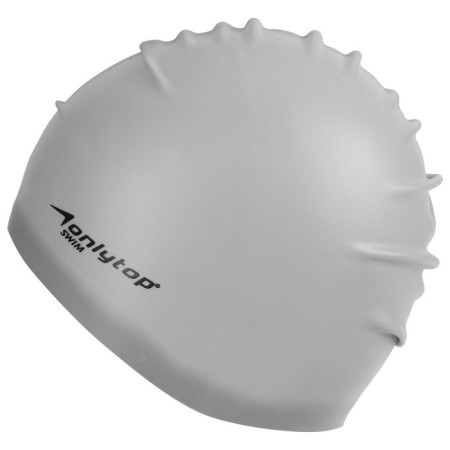 Hat of swimming adult Onlytop, silicone, girth 54-60 cm, Mix color-9