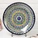 Largan Rishtan ceramics "Patterns", 42 cm, Blue Mix