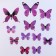 Set for decorating "Butterflies", 12 pcs, purple color