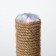 Claw "Joy" on a stand, 30 x 30 x 40 cm, jute, gray with pink paws