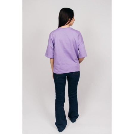Female T -shirt, size 52, lilac color-1