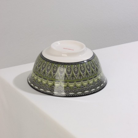 Saladnik ceramic shade "Mirsoole", 680 ml, d = 16 cm, green color-3