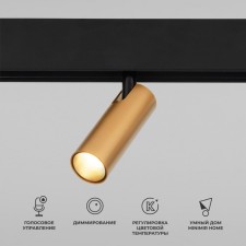 Умный трековый светильник Elektrostandard, Slim Magnetic, 158х192х35 мм, 7Вт, LED, 650Лм, 2700-6500К, цвет латунь