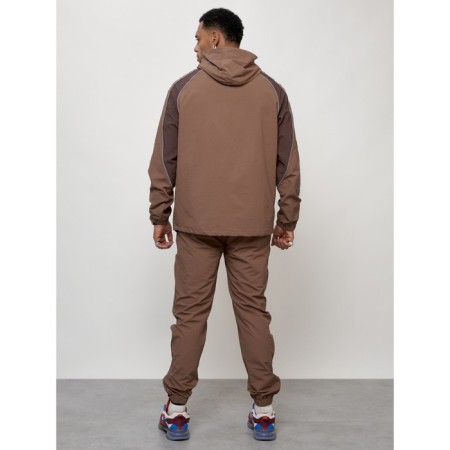 Male tracksuit, size 50, brown color-3