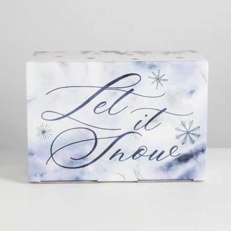 Folding box "Let it Snow", 22 x 15 x 10 cm, new year-5