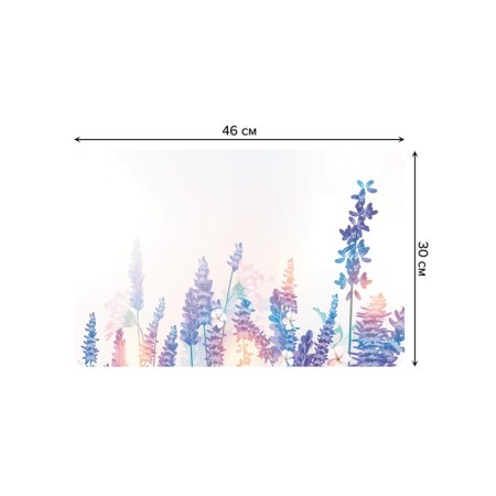 Set of napkins for setting the table "Lavender Morning", rectangular, rounded edges, size 30x46 cm, 4 pcs-2