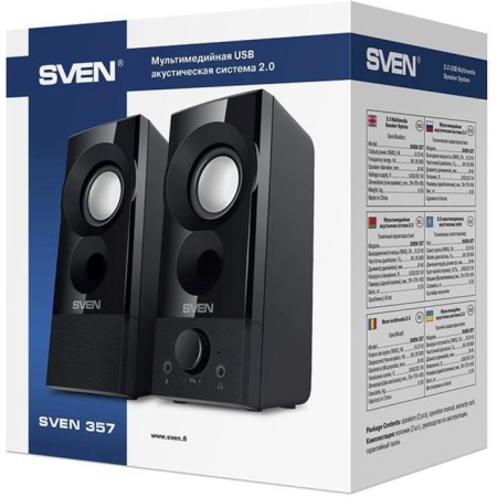 Columns Sven 357 2.0 black 6W portable-6