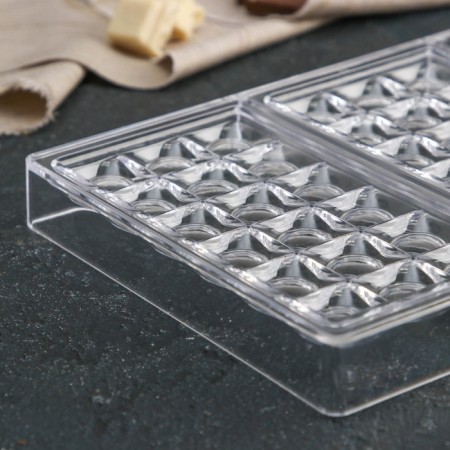 Chocolate form Konfinetta "Pop-AIT", 27.5 × 17.5 × 2.5 cm, 3 cells (5.3 × 7.5 × 0.8 cm)-1