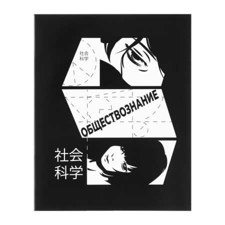 A set of subject notebooks of 48 sheets, an anime comic book, 12 items, with reference material, covered cardboard, Uf-lak (full), OFSET block-19