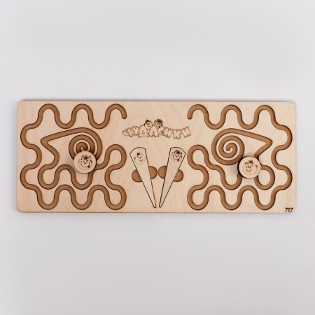 Puzzle interhemispheric board Small "Curls and Laralger"