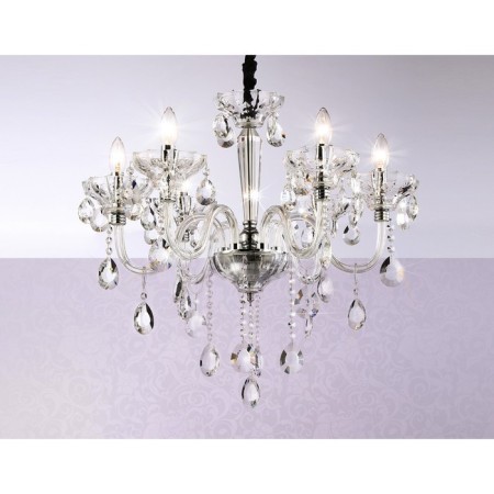 Suspicious classic chandelier with crystal Ambrella Light, Classic, TR4900, 6HE14, Color Chrome-4