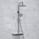 The shower system Wasserkraft A113.067.058.ch Thermo, tropical shower, thermostat, chrome