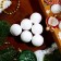 New Year's set of bath bombs "Pyramid", White, 120 gr.