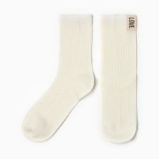 Women's socks KAFTAN LOVE R.36-39 (23-25 ​​cm), milk