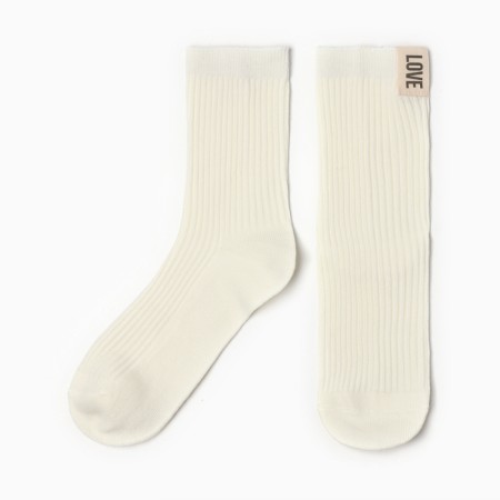Women's socks KAFTAN LOVE R.36-39 (23-25 ​​cm), milk