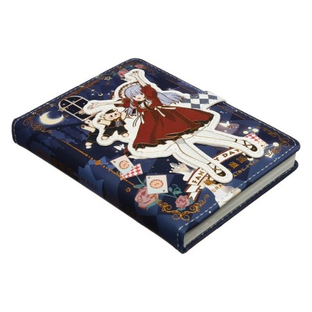 Gift notebook, A6, 100 sheets, a colored block, with a curly knife on a magnet, "anime", mix-5