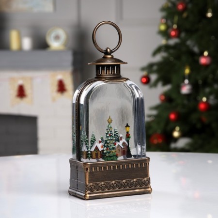 LED figure "Lantern with the city" 10.7 × 20.5 × 6-1